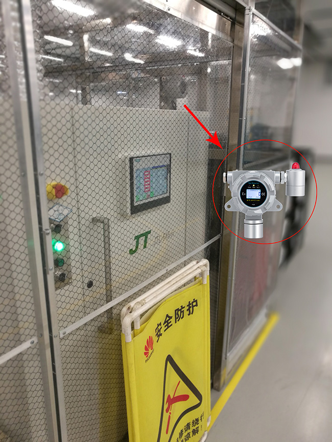 六氟化硫氣體探測器安裝現場