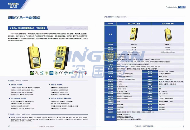 深國安電子氣體檢測儀新版畫冊
